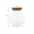 thumbnail image 2 of Creative Co-Op Medium Clear Glass Jar with Cork Lid, 2 of 5
