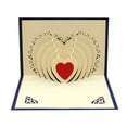 thumbnail image 1 of TIMIFIS Valentines Day Decor Valentine's Day Card 3D Paper Carving Creative Handmade Paper Greeting Card Blessing Card, 1 of 1