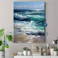 thumbnail image 4 of UXIEQU Ocean Wave Oil Painting Canvas Wall Art Print 15.75x11.81 Inches, 4 of 8