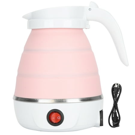 

Folding Teakettle Silicon 0.6 L Collapsible Camping Kettle For Camping Travel Pink