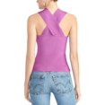 thumbnail image 2 of Rachel Rachel Roy Womens Carmella Criss-Cross Back Ribbed Tank Top, 2 of 2