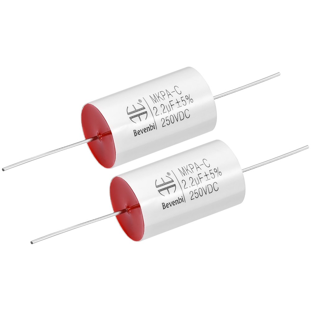 Film Capacitor 250V DC 2.2uF MKPAC Round Polypropylene Capacitors for