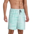 thumbnail image 2 of Naloa Blue Bright Men's Short Pajama Pants, Lounge Comfort Shorts with Elasticized Waistband and Side Pockets - 3X-Large, 2 of 9