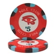 thumbnail image 3 of Brybelly CPNI-25 Nile Club 10 Gram Ceramic Poker Chip (25 Pack)-$0.25, 3 of 8