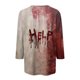thumbnail image 4 of Camiseta de mujer con cara de calabaza de Halloween. Camiseta gráfica linda y espeluznante para festividades y fiestas de otoño., 4 of 5