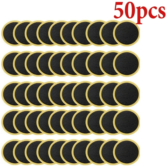 Patchs de Réparation de Pneus de Vélo Sans Colle avec Adhésif à Séchage Rapide, Lot de 10