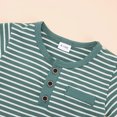 thumbnail image 6 of Toddler Boy Summer Clothes Baby Striped T-Shirt Tops + Solid Shorts Infant 2PCS Outfits Set 12 Months-4T, 6 of 6