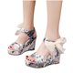 thumbnail image 4 of Zapatos de cuña con boca de pez para mujer Sandalias de lujo con cordones y tacones altos con tacón de cuña Wmkox8yii hfjk4824, 4 of 9