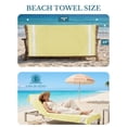 thumbnail image 4 of Casa Platino Cotton Beach Towel 2 Piece Towels for Adults 39"x71" Pool Oversized Extra Large Quick Dry Sand - Yellow Lime, 4 of 9