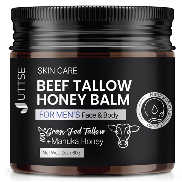 Bálsamo hidratante Uttse con miel y sebo de res, 60 ml, 100% de animales alimentados con pasto