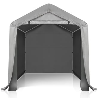 Ktaxon 8'x8' Metal Carport, Outdoor Heavy Duty Car Tent with