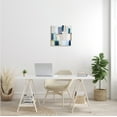 thumbnail image 2 of Stupell Industries Urban City Street Abstract Landscape Painting Blue Beige, 17 x 17, Design by Design Fabrikken, 2 of 6