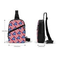 thumbnail image 4 of Sling Crossbody Backpack Puerto-Rico Flag Collapsible Chest Shoulder Cross Body Bag Daypack for Women Men, 4 of 7