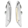 thumbnail image 1 of Par de luces de señal de giro de marcador lateral de guardabarros delantero LED completo luz amarilla para BMW E46 E60 E82 E83 E88 E90 E91 E92 E93 X1 X3 325i luces LED de flujo delantero, 1 of 1