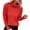 Orange, variant on Women's Turtleneck Long Sleeve Sweater Solid Color Sweater Top Oversized Sweaters Fuzzy Chunky Warm Pullover Sweater Khaki S