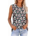 thumbnail image 2 of KISSMODA Women's Tank Tops V Neck Casual Sleeveless Tops for Women 2025 Basic Trendy Tank Oversized Summer Blouses S-3XL, 2 of 5