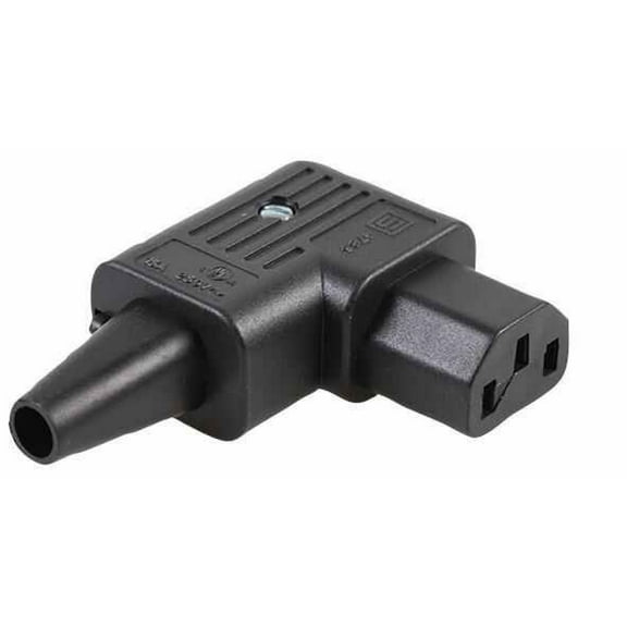 SCHURTER - C13 Rewireable IEC Connector, Right Angle