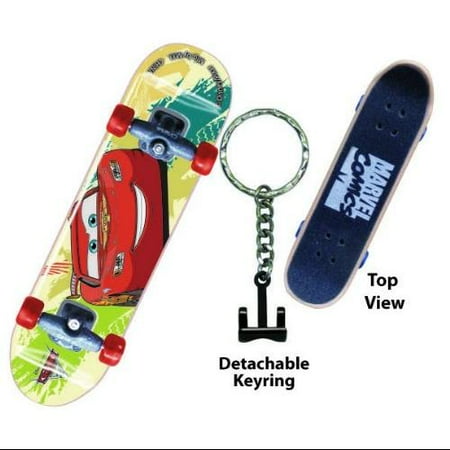 Disney Cars 2 Mcqueen Skateboard Key Ring