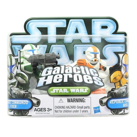 Star Wars Galactic Heroes Mini Figure 2 Pack - Republic Commandos Fixer &