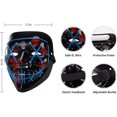 thumbnail image 5 of Máscara de Halloween, máscara de purga con luz LED, disfraz de máscara de purga, disfraz de máscaras de Halloween para hombres, mujeres y niños, 5 of 5