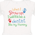 thumbnail image 4 of Inktastic Dentist Like Mommy Boys or Girls Long Sleeve Baby Bodysuit, 4 of 5