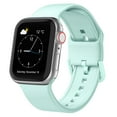 thumbnail image 1 of compatible Apple Watch SE 40mm Pin Buckle Silicone Watch Band Cheap and fine, 1 of 4
