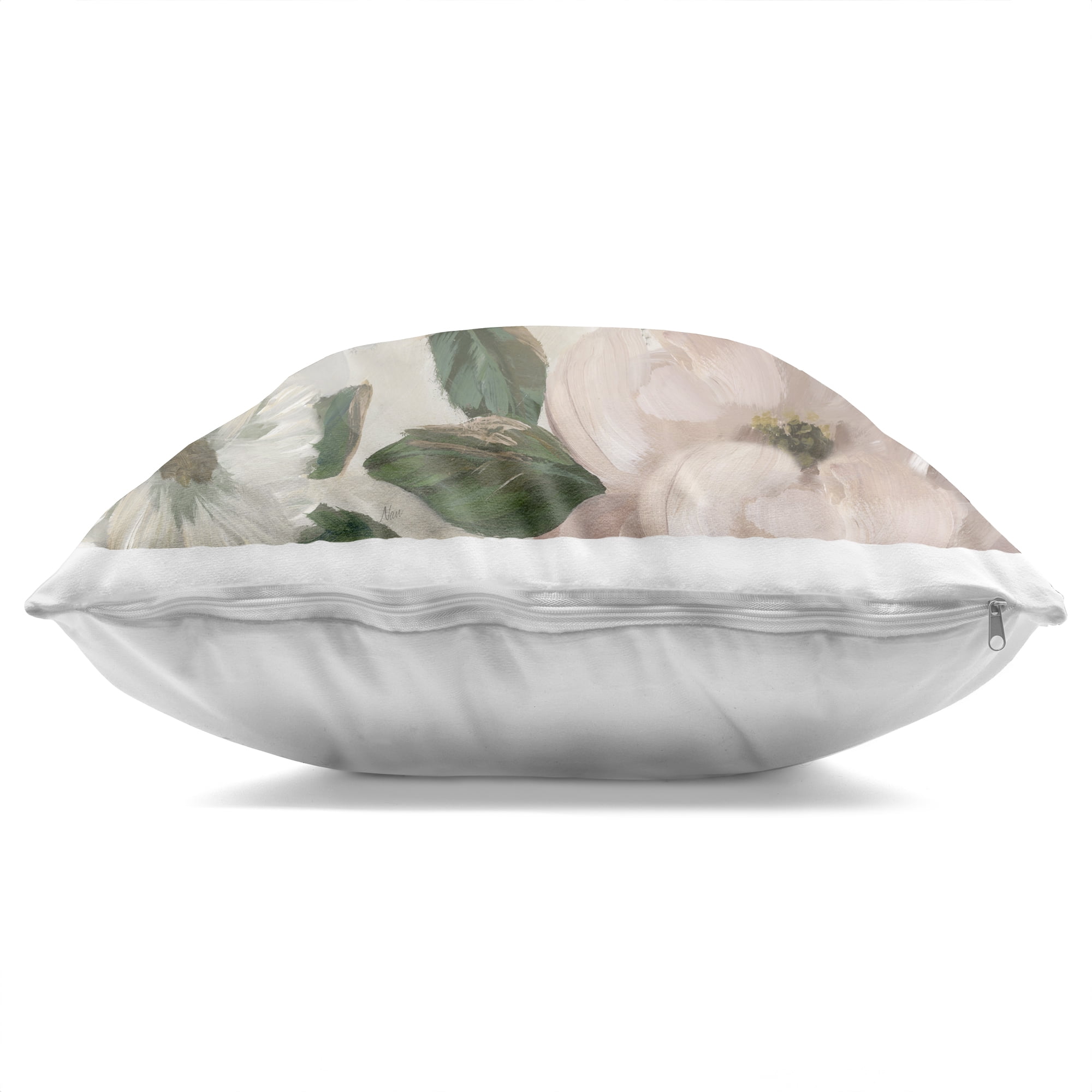 Stupell Industries Budding Blush Peonies & Leaves Decorative Printed Throw Pillow, design by Nan, 18 x 7 x 18