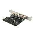 thumbnail image 4 of Rollbacks & More 2X 4 Port USB 3.0 PCI-E Expansion Card PCI Express PCIe HUB Adapter 4-Port USB3.0 Controller, 4 of 6