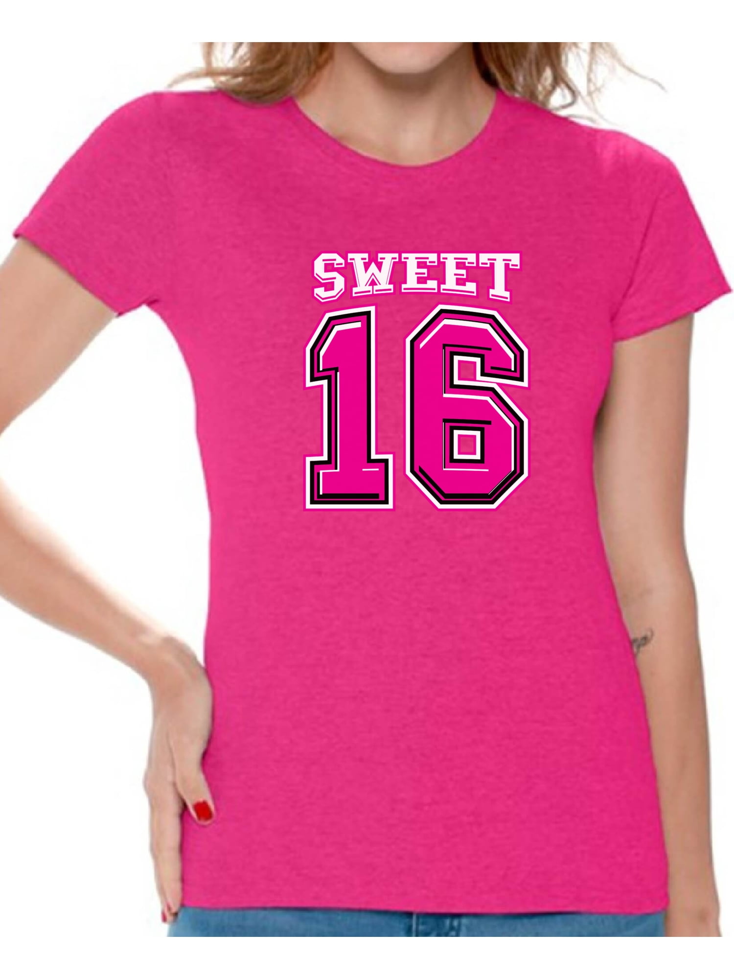 Ladies Cute 16th Birthday Party Tee 