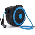 thumbnail image 1 of GloryStar Wall Mount Retractable Hose Reel, Garden Tool with Slow Return, Any Length Lock, and 9-Function Spray Nozzle, 1 of 5