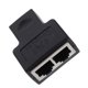 thumbnail image 2 of Adaptador de cáncero de plástico Ethernet Splitter RJ45 Ethernet Cable Splitter adaptador, 2 of 7