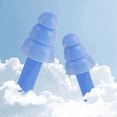 thumbnail image 2 of Soft Silicone Earplugs Waterproof Swimming Ear Plugs Reusable Noise Reduction Sleeping Ear Plugs Hearing Protector, 2 of 8
