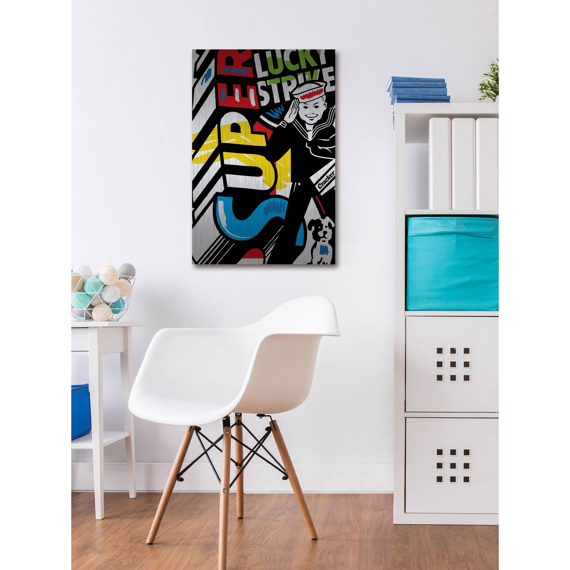 Marmont Hill "Super I" by Josh Ruggs Painting Print on Brushed Aluminum