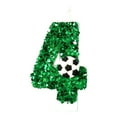 thumbnail image 2 of Giunmcul My Order Soccer Birthday Candle 9th Soccer Cake Topper Decor Nine Year Candles Green Glitter Number 9 for Cupcake Topper Decorations Birthday Party Kids Adults, 2 of 2