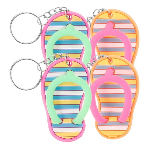 MLINS  2 Pairs Luau Party Key Chains Mini Lantern Keychain Holder Tag Man