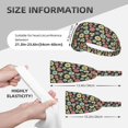thumbnail image 2 of Blue Red Green Daisies Flowers Headbands for Women Men, Workout Elastic Sweat Band for Yoga Running Cycling Gym Exercise Non Slip Head Bands for Women's Hair, 2 of 5