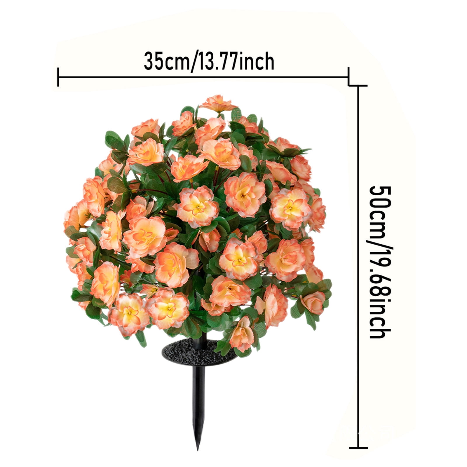 CQCYD under $5 Artificial Boxwood Topiary Ball Trees with Ground Spikes, UV Resistant Faux Greenery Shrubs Fake Shrubs for Outdoors, Realistic Faux Plants Bushes for Garden Porch Yard Patio Decor