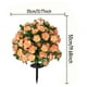 thumbnail image 3 of Ramo de Azaleas Artificiales En Maceta | Decoración para Patio o Jardín | Plástico Naranja | 50 X 35 X 35 Cm | 0,23 Kg | Resistente Al Agua y Al Sol, 3 of 6