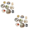 thumbnail image 1 of Transemion 9pcs Add Touch Of Elegance To Space With Self-Adhesive Round Mirrors Wide 2Set, 1 of 6
