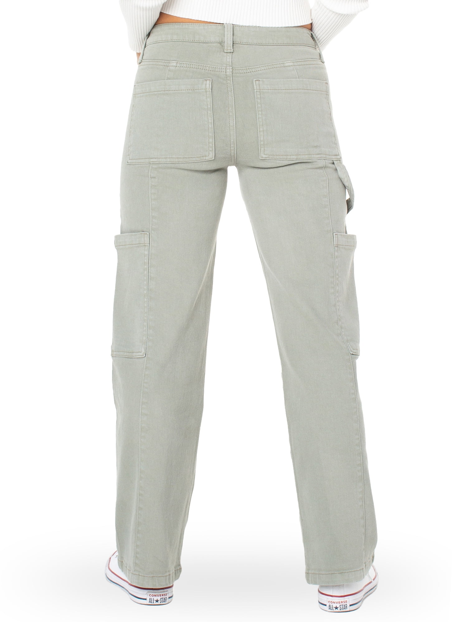 Celebrity Pink Juniors and Juniors Plus Wide Leg Seamed Cargo, Sizes 2-24