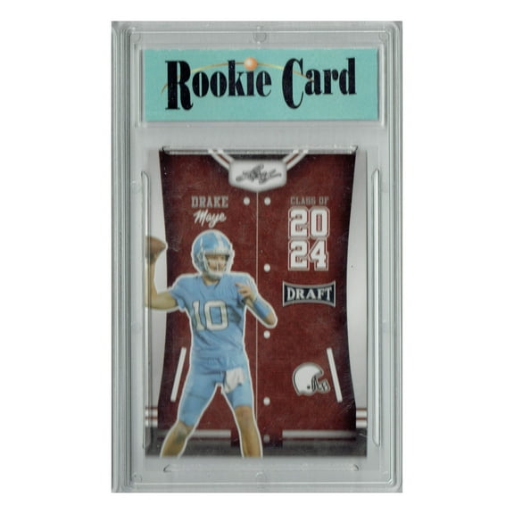 Certified Mint  Drake Maye 2023 Leaf Football #79 Class of 2024 Rookie Card Patriots