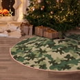 thumbnail image 4 of Salouo Camouflag Christmas Tree Skirt 48" Farmhouse Christmas Decorations Snowman Xmas Tree Skirt Tree Mat for Holiday Party Decor, 4 of 8