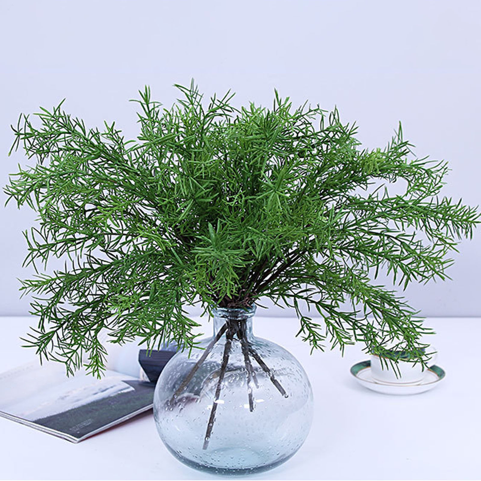 Cheers US Artificial Olive Branches Greenery Stems with Olive Leaves