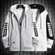 thumbnail image 3 of Abrigo con cremallera de empalme para hombre, chaqueta con capucha de moda informal, ropa de diseñador para hombre de gran tamaño, Top que combina con todo de alta calidad, 5XL, negro, 3 of 5