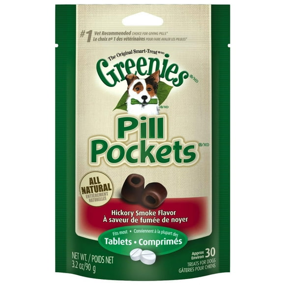 Greenies Comprimés de Fumée de Hickory pour Poches de Canine 30/Pk - Lot de 6