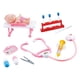 thumbnail image 5 of Juego de simulación de doctor,fingir jugar doctor juguetes educativos,Accesorios de cosplay para fiesta de juguete de simulación para niños y niñas,Juego de kits de herramientas de Rosa, 5 of 9