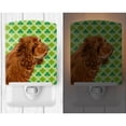 thumbnail image 2 of Caroline's Treasures SS4441CNL Sussex Spaniel St. Patrick's Day Shamrock Portrait Ceramic Night Light, 6x4x3",, 2 of 2