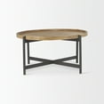 thumbnail image 3 of Mercana Marquisa Small Wood and Metal Coffee Table in Brown/Black, 3 of 6