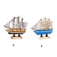 thumbnail image 2 of Matsuzay Barco de de náutico, artesanía de hecha a mano, modelo de barco Retro, decoración de madera, velero, regalo de cumpleaños, Type6 NO6 Matsuzay JJ18291-01B, 2 of 6