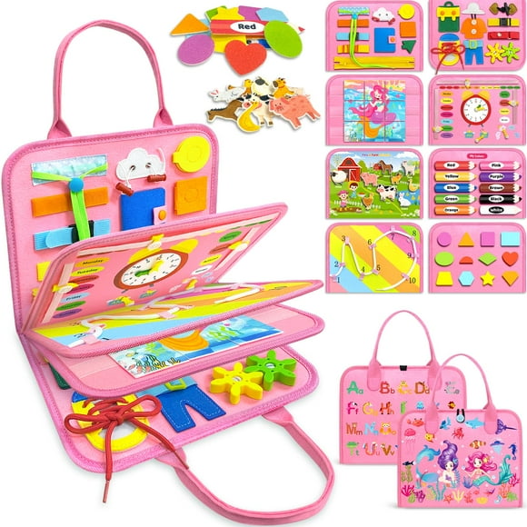 Juguete de aprendizaje Montessori Gomzo de Busy Board para niños de 1 a 4 años